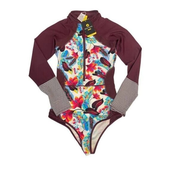 Body Glove Wind Of Change Rash guard One Pc Swimsuit Size small NWT - Picture 4 of 8